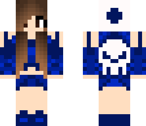 skull girl -blue edition-