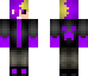 half purple half human
