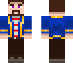bluedeadlox in a silk jacket