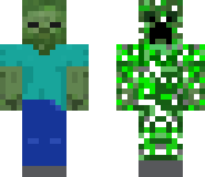 zombie creeper with headphones 10 likes plz