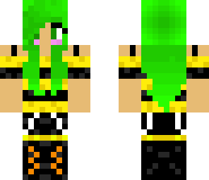 the green haired bumblebee girl