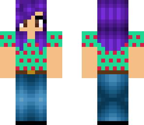 casual purple short hair