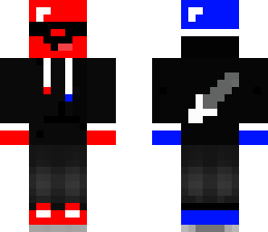 red and blue