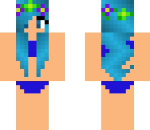 blue swim suit