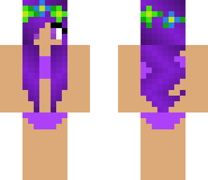 purple swim suit