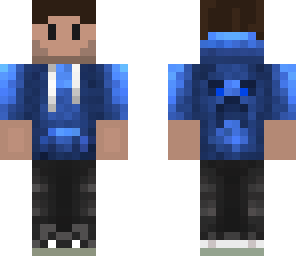 zombey mit blauen hoodie