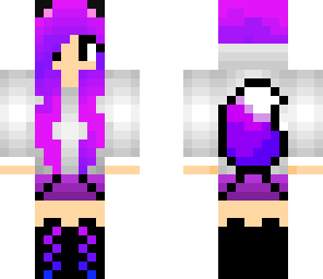 purple wolf girl
