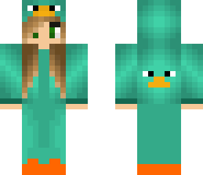 girl ofr funfair n a platypus onezie