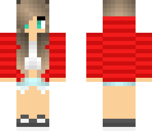 cute red jacket girl