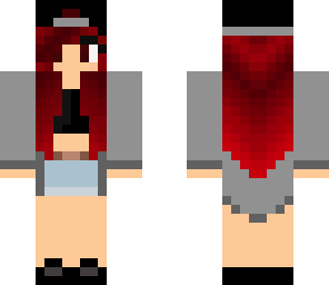 cool girl skin with red hair