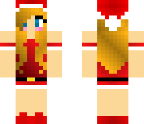 cute christmas skin girl