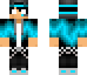 cool blue gamer herobrine boy