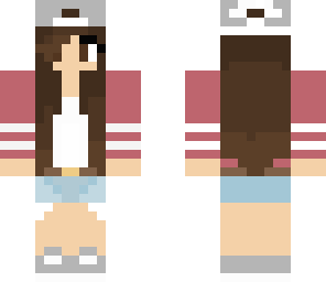 re-uploaded preppy girl with brown hair 