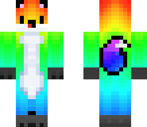 derpy rainbow fox