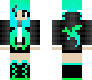 neon emo girl