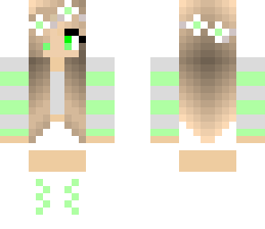 green flower girl