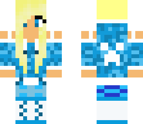 girl creeper blue of asoumeness