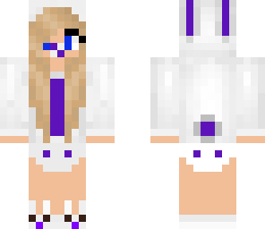 purple baby bunny girl