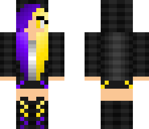 yellow and purple girl