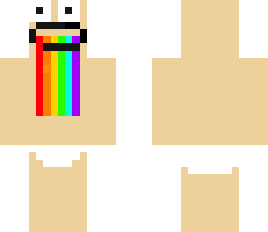 guy being sick but rainbow