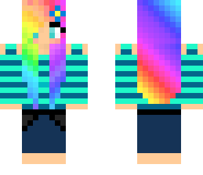 cute rainbow girl