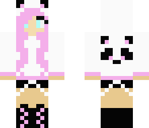cute light pink panda