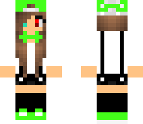 green nerd girl