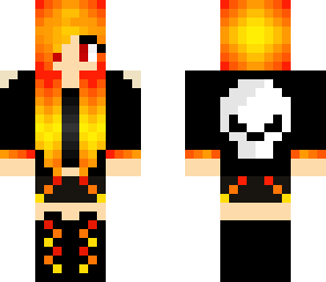 edited skull girl