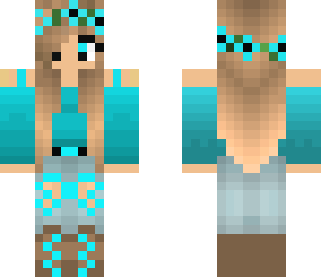hippie blue girl