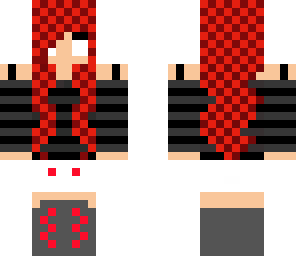 checkered goth girl