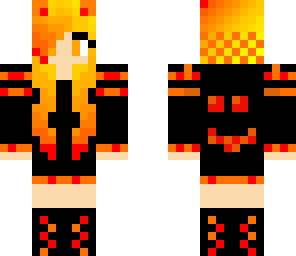 fire gamer girl