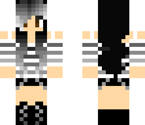 black and white