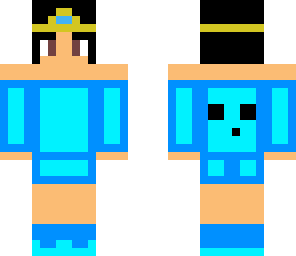 blue slime girl and my skin