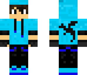 blue hoodie boy