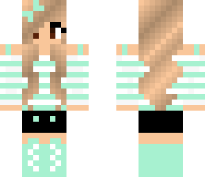 mint green girl