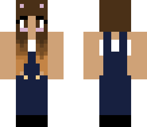 girl wearing overalls