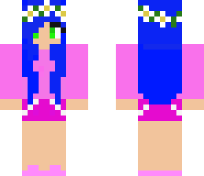 blue and pink