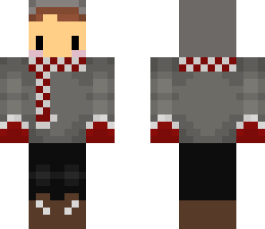 grey and red snow suit - boy