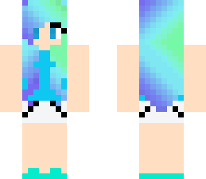 cute blue girl