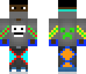 black colourfull man