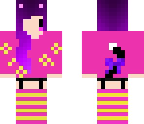 cat chibi purple