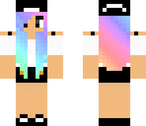 another rainbow hair girl