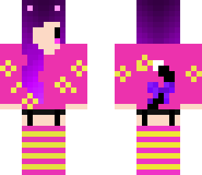 cat chibi purple edit