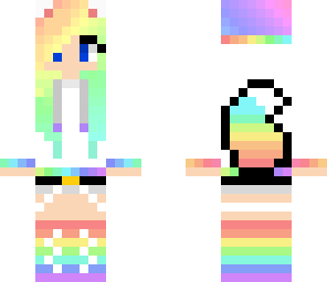 rainbow hoodie girl