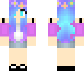 blue-purple hair