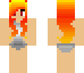 flame bikini girl