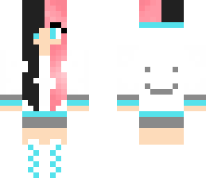 pink and blue hoodie