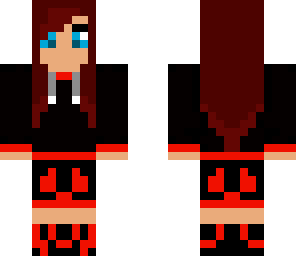 black and red chick