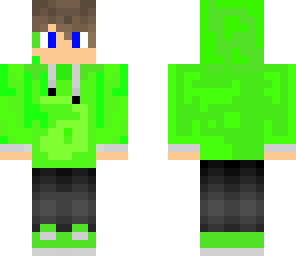 boy with green hoodie