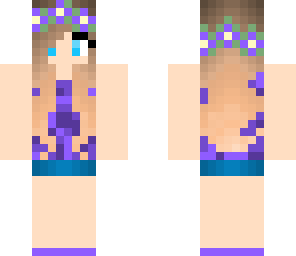 purple summer girl